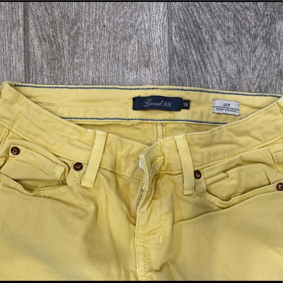 Summer Yellow Denim Pants - Picture 2 of 7